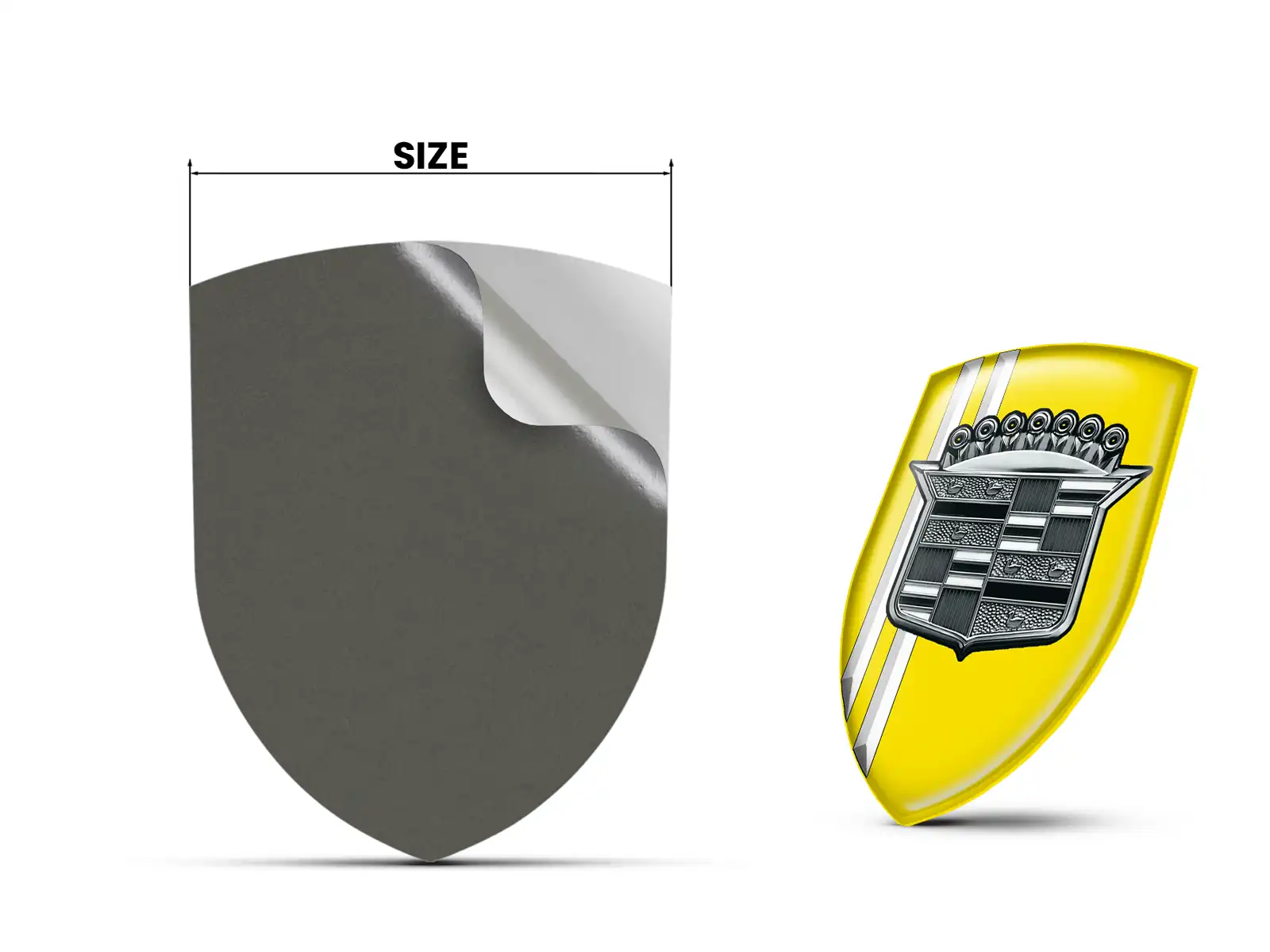 Cadillac Pegatina En Relieve Alta Calidad Profesional Personalizable ST